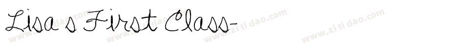 Lisa s First Class字体转换
